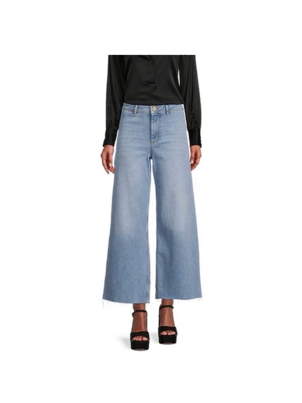 Antonio Melanie Alexandra Jeans Wide Leg High Rise Women's Size 12Light Wash